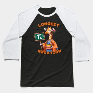 Pi day giraffe Baseball T-Shirt